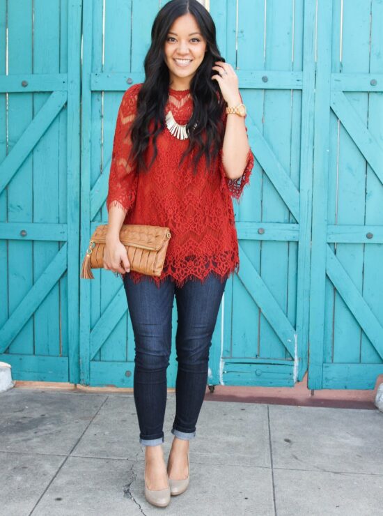 rustorangelacetopthanksgivingoutfit01