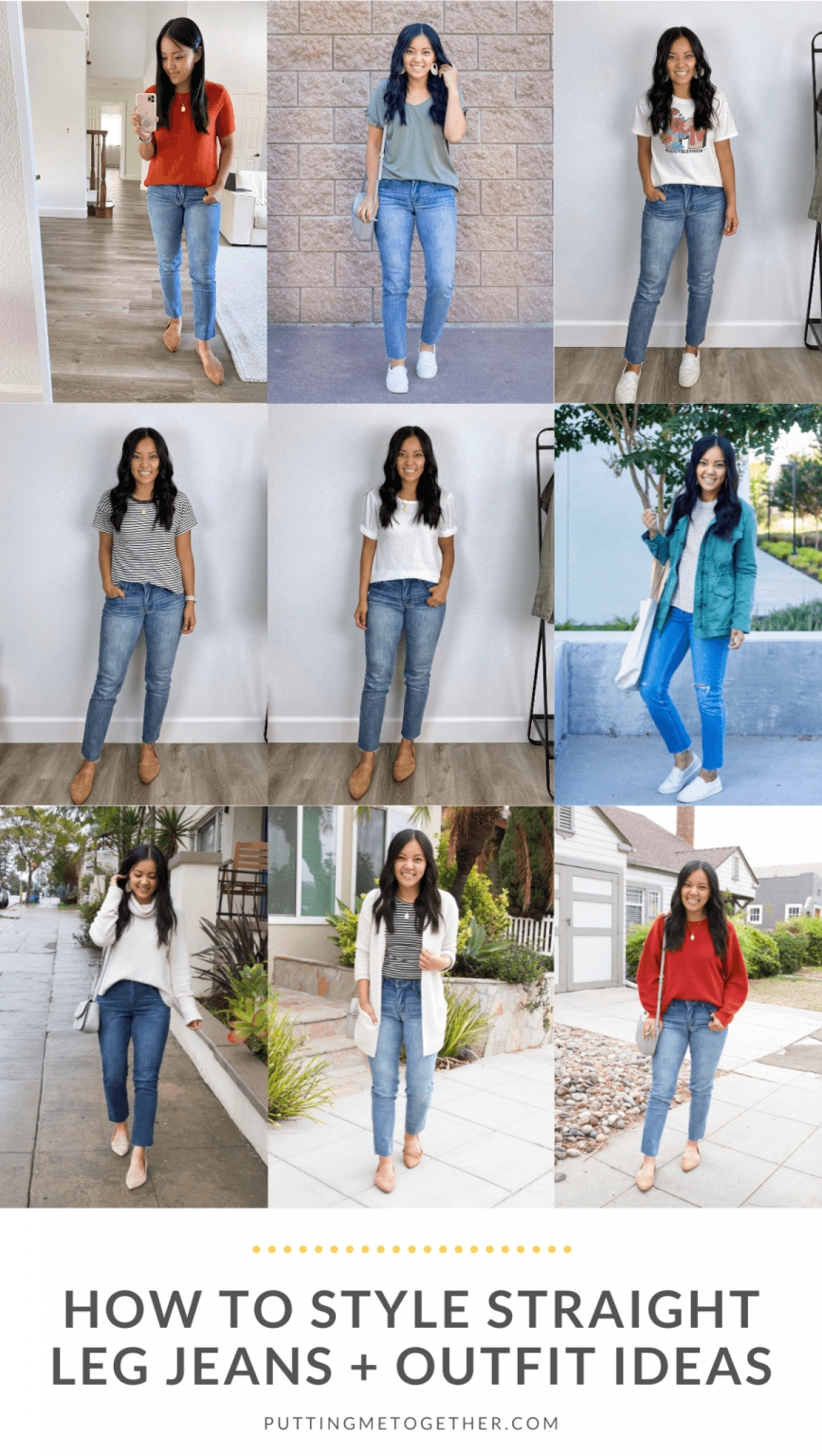How to Style Straight Leg Jeans - Tips for Shoes, Tops, and Silhouettes