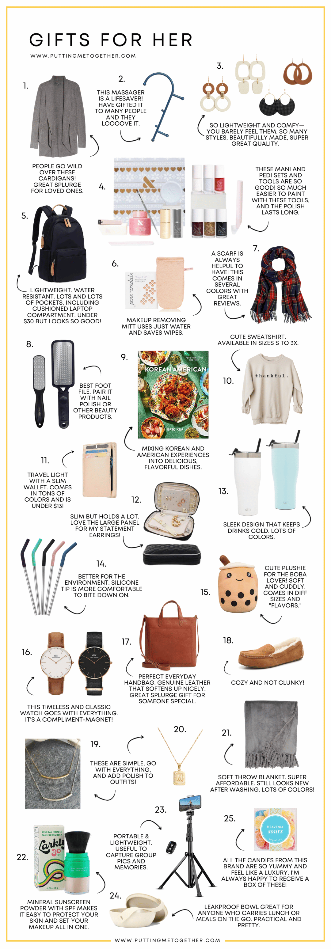 25 Gifts She'll Love (Holiday Gifts for Women)