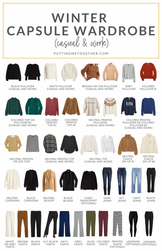 Winter Capsule Wardrobe for Casual and Work