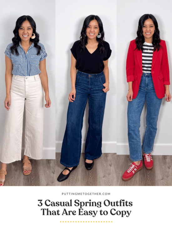 3 Casual Spring Outfits That Are Easy to Copy