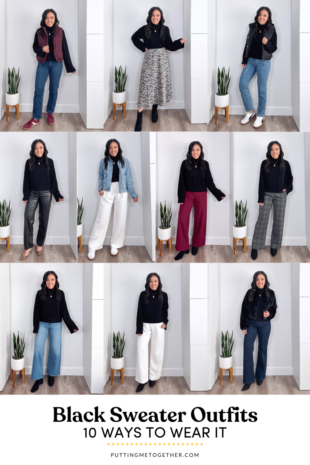 10 Black Sweater Outfit Ideas to Easily Copy for Winter