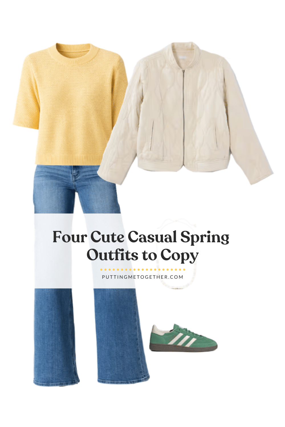 Four Cute Casual Spring Outfits — Spring 2026 Guide NOW AVAILABLE! + spring outfits to copy from the spring guide + putting me together