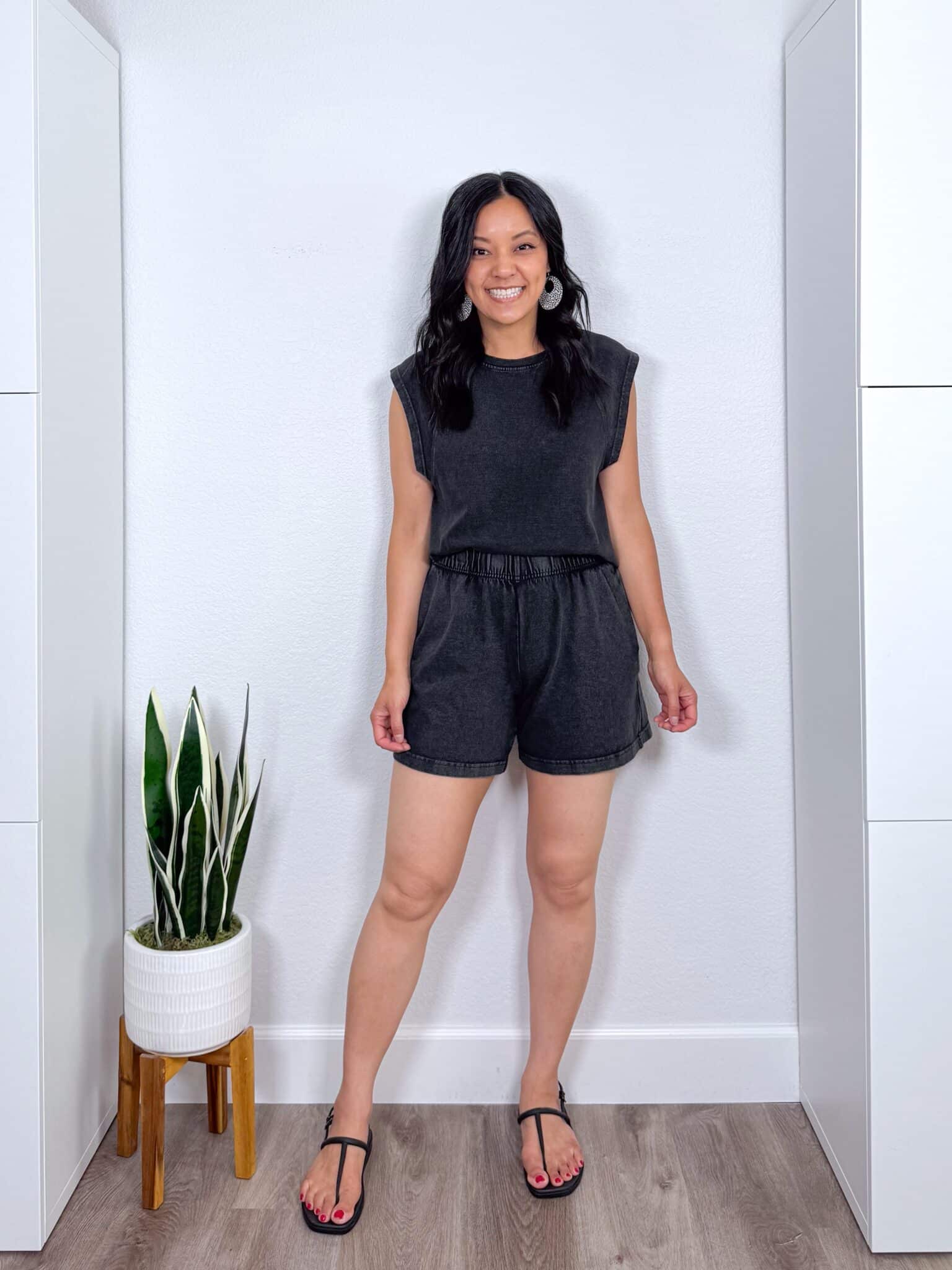Summer Try-On Haul: Easy Finds from Nordstrom, Amazon, LOFT, and More for Stylish Outfits + summer try-on haul + putting me together + comfortable gray shorts and tank set
