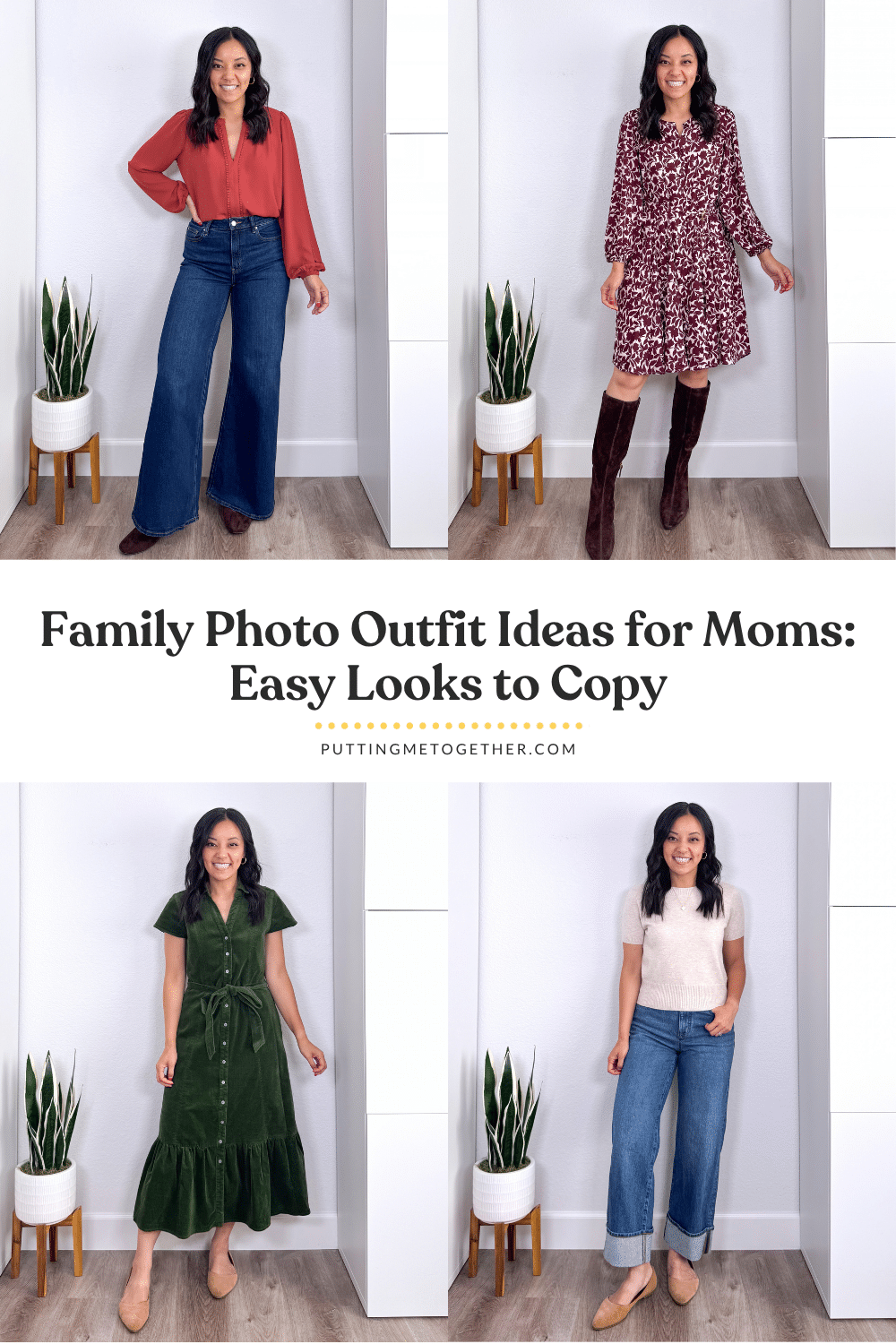 Family Photo Outfit Ideas for Moms + Family Photo Outfit Ideas for Moms Easy Looks to Copy + putting me together + what to wear for fall family pictures